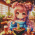 Ramen Girl Diamond Art Kit 60 x 60 cm