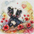 Poppy Meadow Daydream – Whimsical Skunk –   All Mermaid Dust  Diamond Art Kit - Square Drills