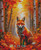 60x75	Autumn Birch Forest Guardian – Diamond Art Kit