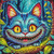 Lunar Cheshire  - Diamond Art Kit Made to Order © Kelly Reins