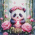 Panda Love  - Diamond Art Kit Made to Order © Kelly Reins