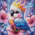 Tropical Bloom Cockatoo – Licensed Diamond Art Kit by Sandrietta