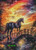 Sunset Bridge Horse – Licensed Diamond Art Kit by ©Sakura