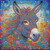 Rainbow Donkey Delight - Diamond Art Kit Made to Order © Kelly Reins