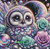 Celestial Owl Bloom – Licensed Diamond Art Kit by Sandrietta