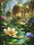 Lotus Pavilion Sanctuary  – Licensed Diamond Art Kit by Sandrietta