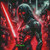 Crimson Neon Slayer - Diamond Art Kit Made to Order © Kelly Reins