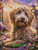 Golden Doodle Glow – Licensed Diamond Art Kit by Sandrietta
