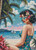 Retro Tropical Pinup ©Tabz Jones - Diamond Art Kit Made to Order