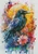 Golden Raven Bloom– Licensed Diamond Art Kit by ©Sakura - Made to Order