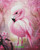Flamingo in Bloom ©Cocomarshmallow Art  – Licensed Diamond Art Kit - Made to Order