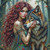 Spirit Wolf Guardian © Kelly Reins - Diamond Art Kit Made to Order