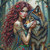 Spirit Wolf Guardian © Kelly Reins - Diamond Art Kit Made to Order
