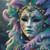 Venetian Feather Mask © Kelly Reins - Diamond Art Kit Made to Order