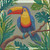 Tropical Toucan Perch © Kelly Reins - 40 x 40 CM - Crystal Diamond Painting Kit (Full Drill Round Acrylic Crystals)