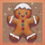 Happy Gingerbread Cookie © Kelly Reins - 40 x 40 CM - Crystal Diamond Painting Kit (Full Drill Round Acrylic Crystals)