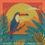 Sunset Toucan Tropics © Kelly Reins - 40 x 40 CM - Crystal Diamond Painting Kit (Full Drill Round Acrylic Crystals)
