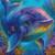 Radiant Ocean Whale ©Sweet Loco AI – Licensed Diamond Art Kit - Made to Order
