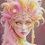 Sunset Plume Mask © Kelly Reins - Diamond Art Kit Made to Order