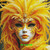 Golden Radiance Mask © Kelly Reins - Diamond Art Kit Made to Order