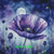 Moonlit Violet Bloom © Kelly Reins - Diamond Art Kit Made to Order