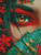 Crimson Jade Gaze – Licensed Diamond Art Kit by Sandrietta