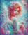 Pastel Rose Fairy ©Ray Spark Digital Art.  Licensed Diamond Art Kit  - Made to Order