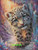 Crystal Snow Leopard ©Ray Spark Digital Art.  Licensed Diamond Art Kit  - Made to Order
