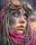 Ray Spark Digital Art steampunk woman portrait with floral crown, vintage clocks, and weathered textures