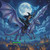 Moonlit Dragon Flight – ©Kristin Schwenke Block Licensed Diamond Art Kit - Made to order