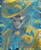 Golden Skull Bloom  ©Elly_A.I. - Licensed Diamond Art Kit - Made to Order