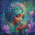 Teal Tea Serenity  ©Elly_A.I. - Licensed Diamond Art Kit - Made to Order