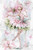 Elegant pastel ballerina surrounded by soft pink flowers and butterflies in a dreamy floral watercolor fantasy illustration by Cocomarshmallow Art, exclusively licensed through Beach City Boutique.