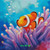 Coral Reef Clownfish ©1000 No Kotoba – Licensed Diamond Art Kit - Made to Order