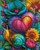 Rainbow Garden Snail ©Elly_A.I. - Licensed Diamond Art Kit - Made to Order