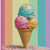 Rainbow Scoop Delight © Kelly Reins - 40 x 40 CM - Crystal Diamond Painting Kit