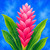 Tropical Flowers © Kelly Reins - 100% Hand Rendered Mini Diamond Art Kit - Made to Order - Square  Resin Drills