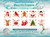 Collection of Merry Little Treasures Christmas mini diamond painting kits featuring cute winter characters, festive treats, candy canes, and holiday decor illustrations.
