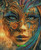 Azure Masquerade Mystique ©Ray Spark Digital Art.  Licensed Diamond Art Kit  - Made to Order