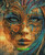 Azure Masquerade Mystique ©Ray Spark Digital Art.  Licensed Diamond Art Kit  - Made to Order