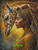 Golden Giraffe Serenity ©Ray Spark Digital Art.  Licensed Diamond Art Kit  - Made to Order