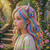 Butterfly Garden Princess ©Taza Creations – Licensed Diamond Art - Made to Order