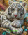 Crystal White Tiger ©Sweet Loco AI – Licensed Diamond Art Kit - Made to Order