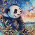 Celestial Panda Dreams ©Sakura - Licensed Diamond Art Kit - Made to Order