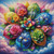 Blooms of Color ©Taza Creations – Licensed Diamond Art - Made to Order