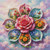 Blooms of Color 2 ©Taza Creations – Licensed Diamond Art - Made to Order