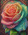 Rainbow Rose Elegance ©Sweet Loco AI – Licensed Diamond Art Kit - Made to Order