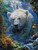 Crystal River Polar Bear  ©Sakura - Licensed Diamond Art Kit - Made to Order