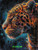 Neon Jungle Leopard ©Sakura - Licensed Diamond Art Kit - Made to Order