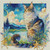 Starlight Maine Coon ©Sakura - Licensed Diamond Art Kit - Made to Order